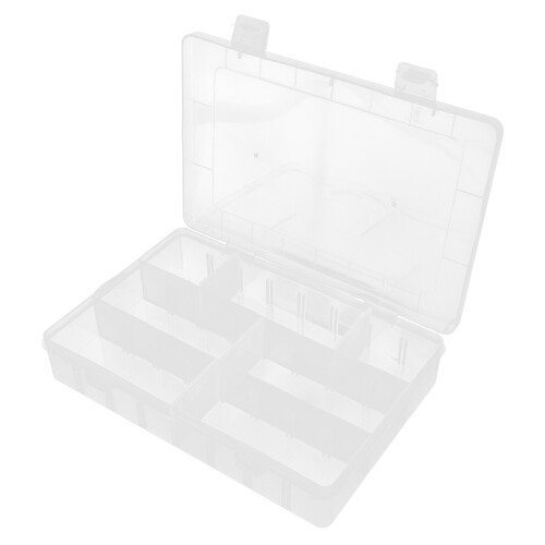 5Pcs Durable Transparent Storage Box for Pens Crayons and Small Tools 1