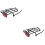 2Pcs Stable Black Bicycle Backseat Rack Creative Rear Brace for Adults 7