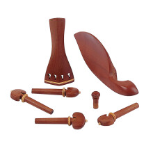 14Pcs Handmade Jujube Wood Violin Parts Brown Quality Accessories