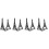 8Pcs Shape Metal Book Holders Notebook Organizer for Home 3