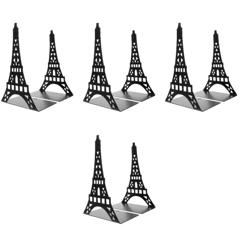 8Pcs Shape Metal Book Holders Notebook Organizer for Home 1