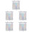 5Pcs Breathable Silver Window Shades with Suction Cup for Room Use 5