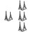 8Pcs Shape Metal Book Holders Notebook Organizer for Home 5