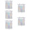 5Pcs Breathable Silver Window Shades with Suction Cup for Room Use 9