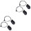 4Sets Black Steel Settee Recliner Pull Handle Replacement Kit 3