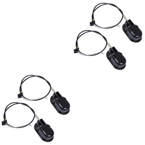 4Sets Black Steel Settee Recliner Pull Handle Replacement Kit 2