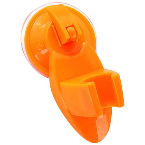 3Pcs Suction Shower Head Holder Orange Wall Mount for Bathroom
