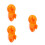 3Pcs Suction Shower Head Holder Orange Wall Mount for Bathroom 5