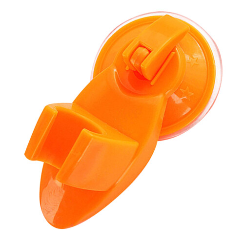 3Pcs Suction Shower Head Holder Orange Wall Mount for Bathroom 1