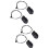 4Sets Black Steel Settee Recliner Pull Handle Replacement Kit 7