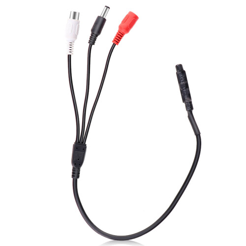 6Sets Microphone Pickup with White and Red Connectors for Audio Use
