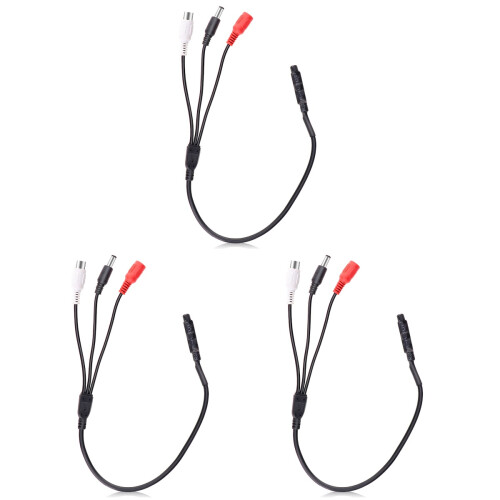6Sets Microphone Pickup with White and Red Connectors for Audio Use 1