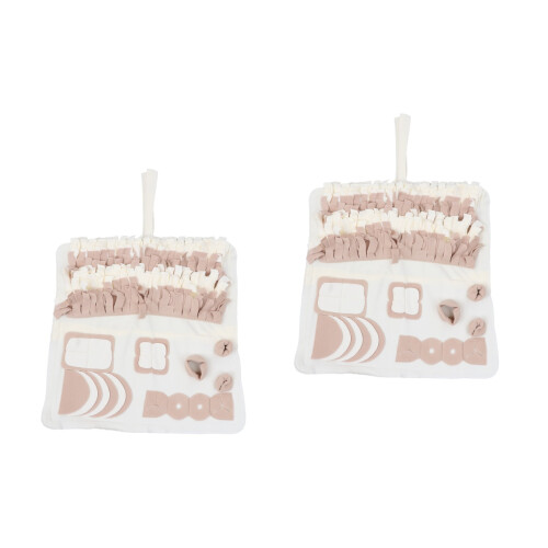 2pcs Pet Sniffing Pad To Feed Plush Puzzle 2
