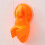 3Pcs Suction Shower Head Holder Orange Wall Mount for Bathroom 10