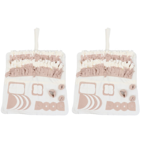2pcs Pet Sniffing Pad To Feed Plush Puzzle 1