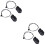 4Sets Black Steel Settee Recliner Pull Handle Replacement Kit 6