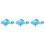 3Pcs Blue Pet Leash Set with Integrated Design for Safe Training 4