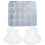 3Sets Durable White Silicone Guitar Pick Storage Box and Craft Mold 1