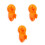 3Pcs Suction Shower Head Holder Orange Wall Mount for Bathroom 3