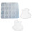 3Sets Durable White Silicone Guitar Pick Storage Box and Craft Mold 3