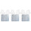 3Sets Durable White Silicone Guitar Pick Storage Box and Craft Mold 6