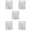 5Pcs Breathable Silver Window Shades with Suction Cup for Room Use 7