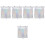 5Pcs Breathable Silver Window Shades with Suction Cup for Room Use 4