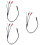 6Sets Microphone Pickup with White and Red Connectors for Audio Use 6
