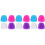 3 Pack Tooth Paste Holder Toothpaste Lid Tube Cover Self-Closing Cap 9