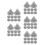 250Pcs Silicone Nozzles for Shower Head Replacement Light Grey 8