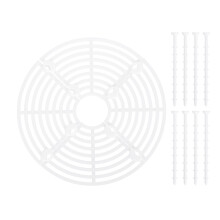 2Pcs Waterproof White Flower Pot Cover Mesh for Garden and Home