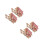 4Sets Solid Wood 3D Puzzle Toys Models for Child Development 3