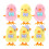 6Pcs Easter Wind Up Chick Plush Toy For Kids Jumping Chicken 1