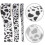 4 Sets Diy Wrapping Ribbon Cow Print Decorations Bow Packing Webbing 9
