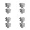 8 Pcs Push Button Latch Locks For Drawer Cupboard Keyless 3