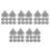250Pcs Silicone Nozzles for Shower Head Replacement Light Grey 9