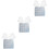 3Sets Durable White Silicone Guitar Pick Storage Box and Craft Mold 7