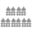 250Pcs Silicone Nozzles for Shower Head Replacement Light Grey 5