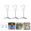 12Pcs Sturdy White Metal Ceiling Hooks Foldable Wall Mounted Hangers 10
