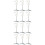 12Pcs Sturdy White Metal Ceiling Hooks Foldable Wall Mounted Hangers 8