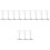 12Pcs Sturdy White Metal Ceiling Hooks Foldable Wall Mounted Hangers 3