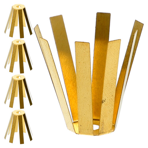 25Pcs Golden Brass Golf Shaft Adapter Shims Octopus Type 2
