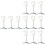 12Pcs Sturdy White Metal Ceiling Hooks Foldable Wall Mounted Hangers 6
