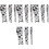 4 Sets Diy Wrapping Ribbon Cow Print Decorations Bow Packing Webbing 3