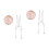 2Pcs Silver Decorative Bra Straps Rhinestone Double Chain for Bras 3