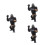3Pcs Realistic Plastic Gorilla Figurines Wildlife Education Playset 4