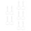 10Pcs White Training Pull Up Rings for Playpen Lightweight 4