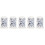 5Pcs Ceramic Toothpick Box Blue Organizer with Flower Design 10