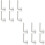12 Pcs Hat Rack For Wall Adhesive Hat Hooks No Drilling 8