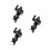 3Pcs Realistic Plastic Gorilla Figurines Wildlife Education Playset 5